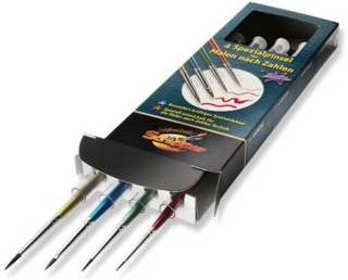 Malen nach Zahlen, 4 Spezialpinsel