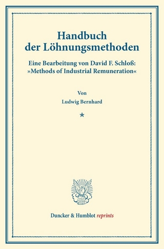 Handbuch der Löhnungsmethoden.