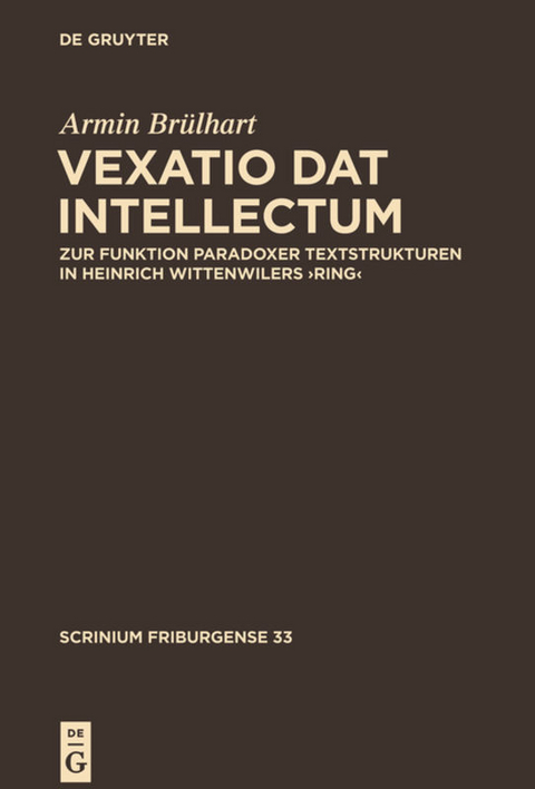 ,Vexatio dat intellectum' - Armin Br&uuml;lhart