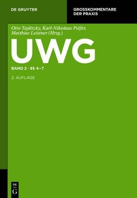 UWG / &sect;&sect; 4-7 - 