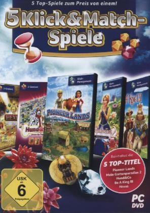5 Klick & Match-Spiele, 1 DVD-ROM