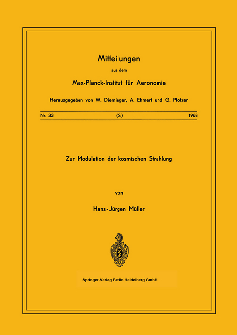Zur Modulation der kosmischen Strahlung - H.-J. M&uuml;ller