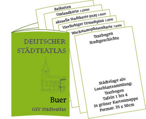 Stadtmappe Buer - Westf&auml;lischer St&auml;dteatlas - Cornelia Kneppe