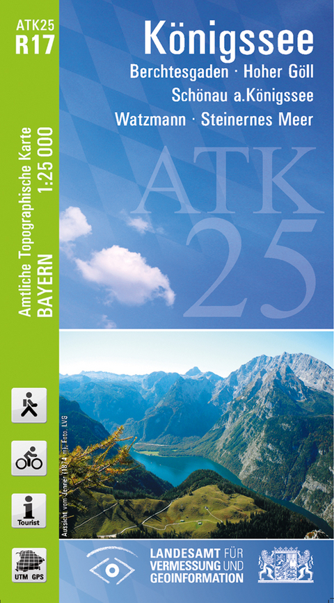ATK25-R17 K&ouml;nigssee (Amtliche Topographische Karte 1:25000) - Breitband und Vermessung Landesamt f&uuml;r Digitalisierung  Bayern