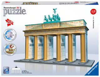 Ravensburger 3D Puzzle 12551 Brandenburger Tor - 324 Teile - Das Berliner Wahrzeichen für Puzzlefans ab 10 Jahren
