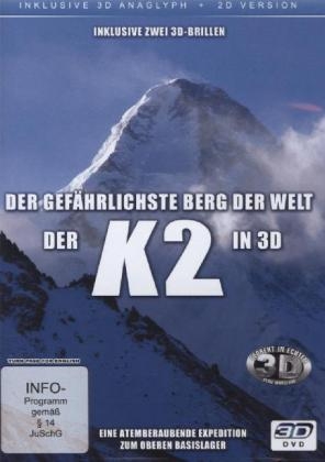 K 2 - Der gefährlichste Berg der Welt in 3D - 2D + 3D anaglyph, 1 DVD