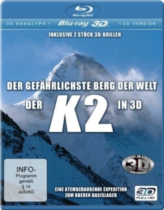 K 2 - Der gef&auml;hrlichste Berg der Welt in 3D, 1 Blu-ray
