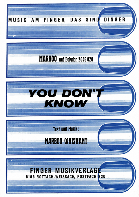 You don't know - Marboo Whisnant