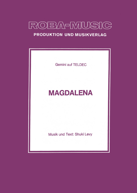 Magdalena -  Gemini, Shuki Levy