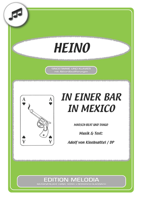 In einer Bar in Mexico - Adolf von Kleebsattel,  Dp