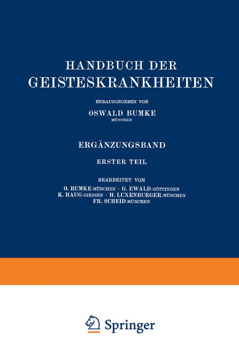 Handbuch der Geisteskrankheiten - 