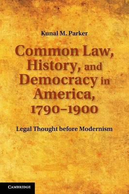 Common Law, History, and Democracy in America, 1790&ndash;1900 - Kunal M. Parker