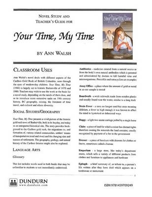 Your Time, My Time Teachers' Guide - Ann Walsh
