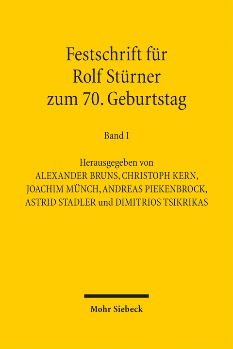 Festschrift f&uuml;r Rolf St&uuml;rner zum 70. Geburtstag - 
