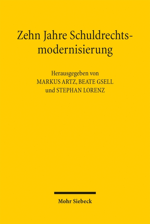 Zehn Jahre Schuldrechtsmodernisierung - 
