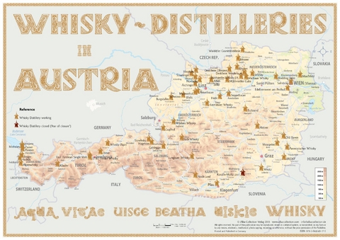 Whisky Distilleries Austria - Poster 60x42cm Standard Edition - R&uuml;diger J&ouml;rg Hirst