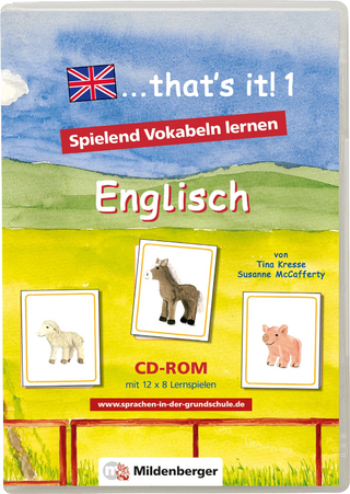 ... that's it! 1 - CD-ROM. Lernspiele für den Englischunterricht / „... that`s it! 1“ – Lernsoftware, Schullizenz