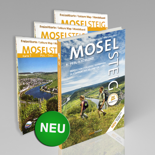 Moselsteig - PremiumSet. Offizieller Wanderführer mit drei Karten 1:25000, GPS-Daten, Höhenprofile, Online-Anbindung 