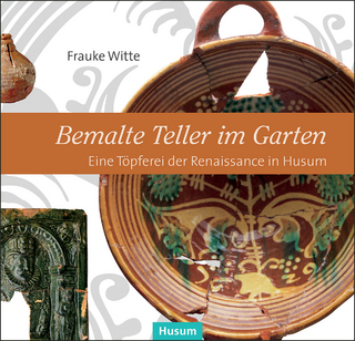 Bemalte Teller im Garten