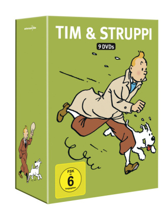 Tim & Struppi, TV-Serien + Spielfilm Box, 9 DVDs