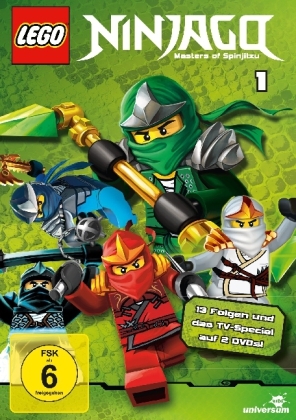 LEGO Ninjago. Staffel.1, 2 DVDs
