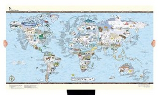 snowtripmap Leinwanddruck, Planokarte