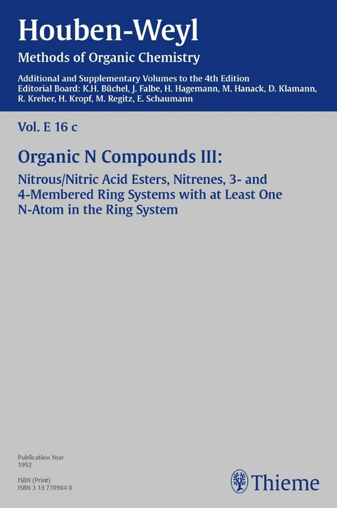 Houben-Weyl, Volume E 16c, 4th Edition Supplement