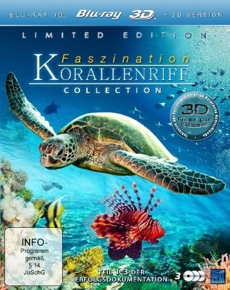 Faszination Korallenriff 3D, 3 Blu-rays