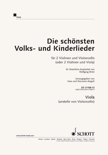 Die sch&ouml;nsten Volks- und Kinderlieder - 