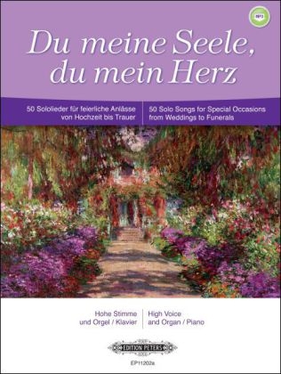 Du meine Seele, du mein Herz, f&uuml;r hohe Stimme + Orgel/Klavier - 