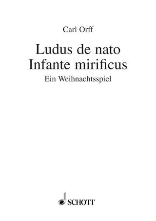Ludus de nato Infante mirificus
