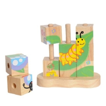 Von der Raupe zum Schmetterling (W&uuml;rfelpuzzle)