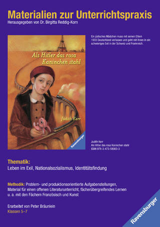 Materialien zur Unterrichtspraxis - Judith Kerr: Als Hitler das rosa Kaninchen stahl