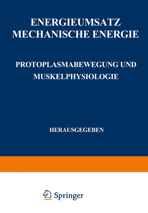 Energieumsatz - F. Alverdes, H. J. Deuticke, G. Embden, W. O. Fenn, E. Fischer, H. F&uuml;hner, E. Gellhorn, H. Hentschel, K. H&uuml;rthle, F. Jamin, H. Jost, F. Kramer, F. K&uuml;lz, E. Lehnartz, O. Meyerhof, S. M. Neuschlosz, O. Riesser, H. Sierp, E. Simonson, J. Spek, W. Steinhausen, K. Stern, K. Wachholder