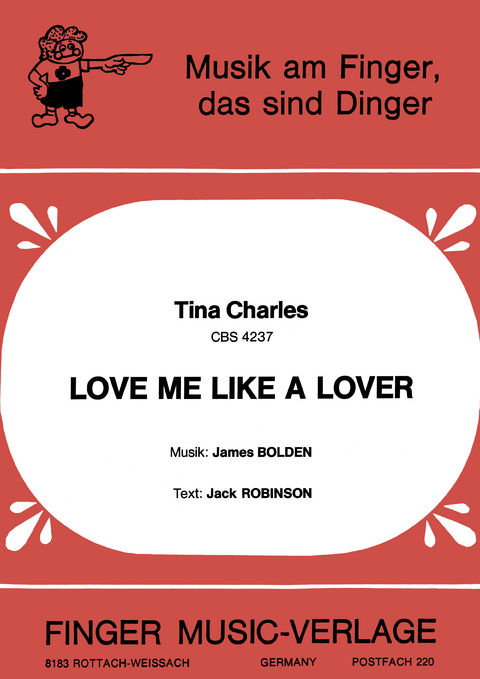 Love me like a Lover - Tina Charles, James Bolden, Jack Robinson