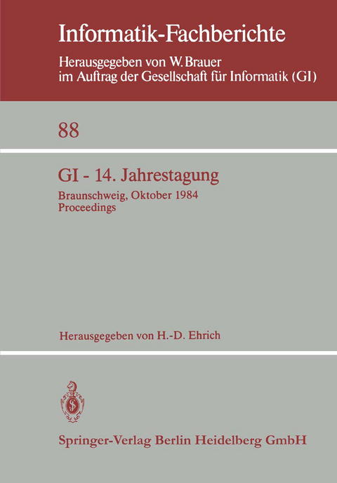 GI &mdash; 14. Jahrestagung - 