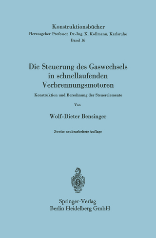 Die Steuerung des Gaswechsels in schnellaufenden Verbrennungsmotoren
