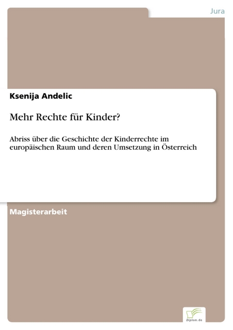 Mehr Rechte f&uuml;r Kinder? -  Ksenija Andelic