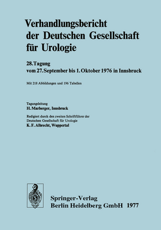Verhandlungsbericht der Deutschen Gesellschaft für Urologie