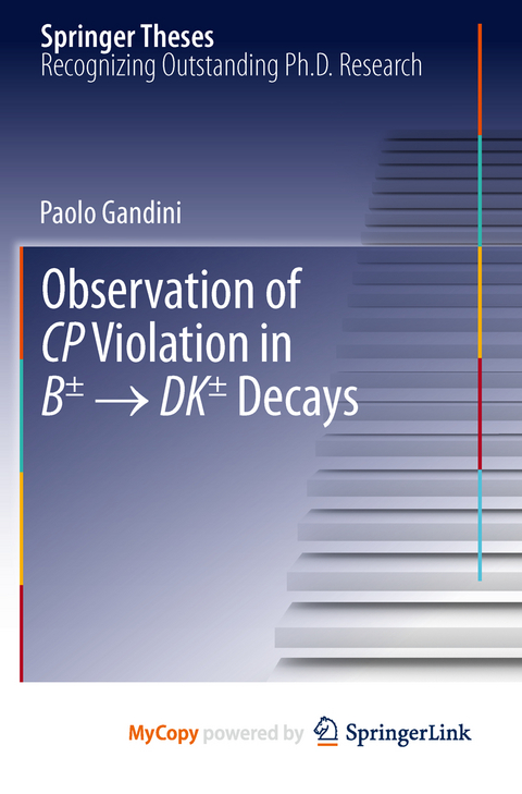 Observation of CP Violation in B&plusmn; &rarr; DK&plusmn; Decays - Paolo Gandini