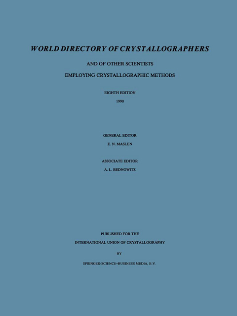 World Directory of Crystallographers