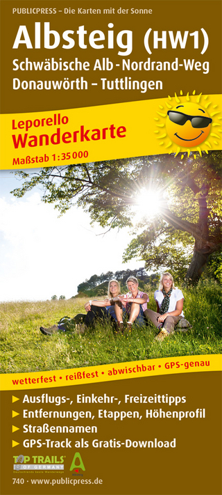 Albsteig (HW1), Schwäbische Alb-Nordrandweg, Donauwörth - Tuttlingen