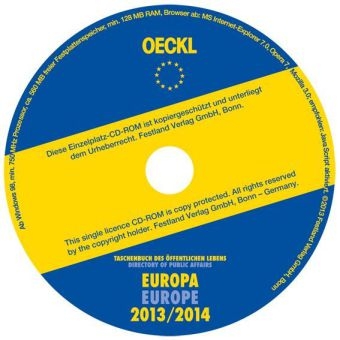 OECKL. Taschenbuch des &Ouml;ffentlichen Lebens &ndash; Europa 2013/2014 &ndash; CD-ROM, 18. Jahrgang - 