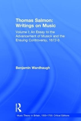 Thomas Salmon: Writings on Music - Benjamin Wardhaugh