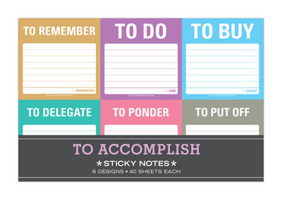 Knock Knock To Accomplish Sticky Note Packet - 
