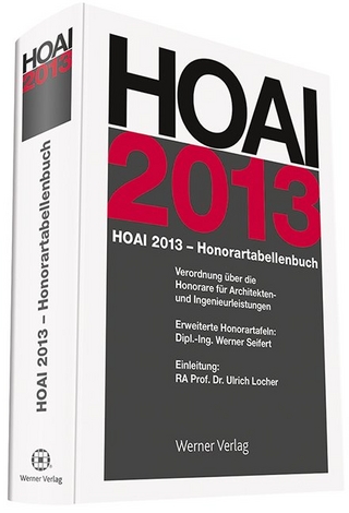 HOAI-Honorartabellenbuch 2013