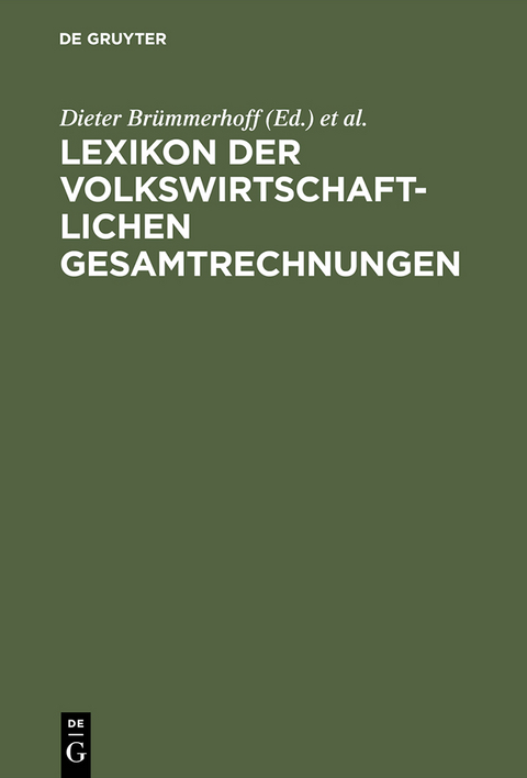 Lexikon der Volkswirtschaftlichen Gesamtrechnungen - 