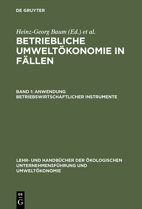 Anwendung betriebswirtschaftlicher Instrumente - 