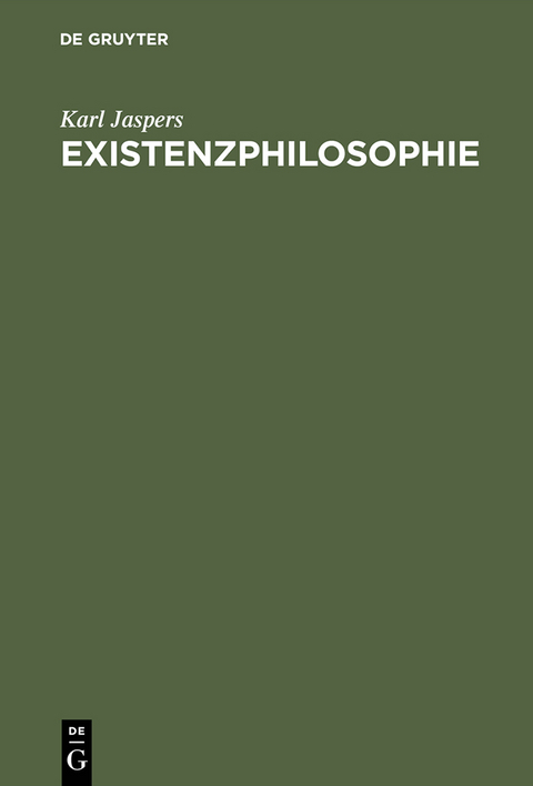 Existenzphilosophie - Karl Jaspers