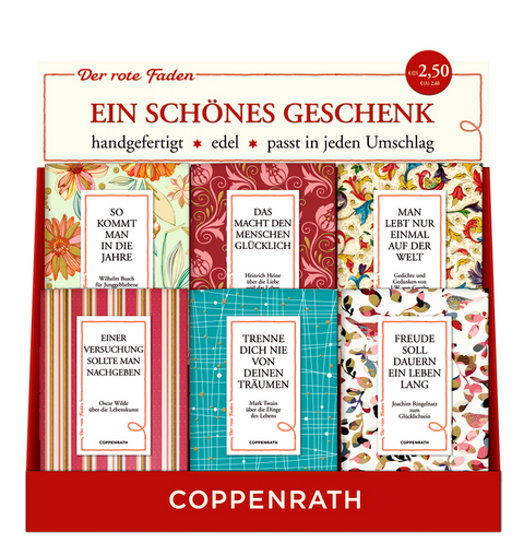 Thekenaufsteller Der rote Faden "Goldene Worte der Weisheit"  (No. 67 / No. 68 / No. 69 / No. 70 / No. 71 / No. 72)